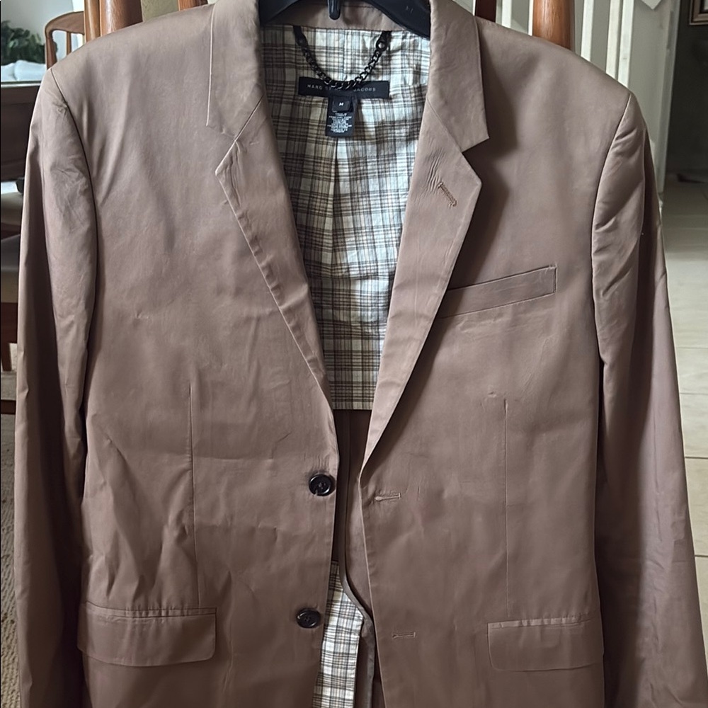 Marc By Marc Jacobs Brown Sport Coat with Notched Lapel